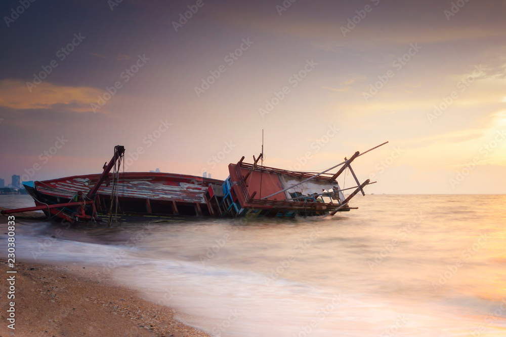 An old shipwreck.