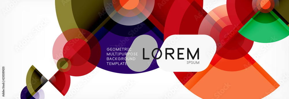 Abstract background bright circles geometric design Abstract background bright circles geometric design