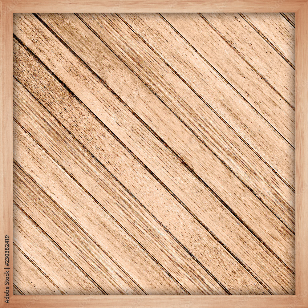 Fototapeta premium Wooden wall texture wood frame background
