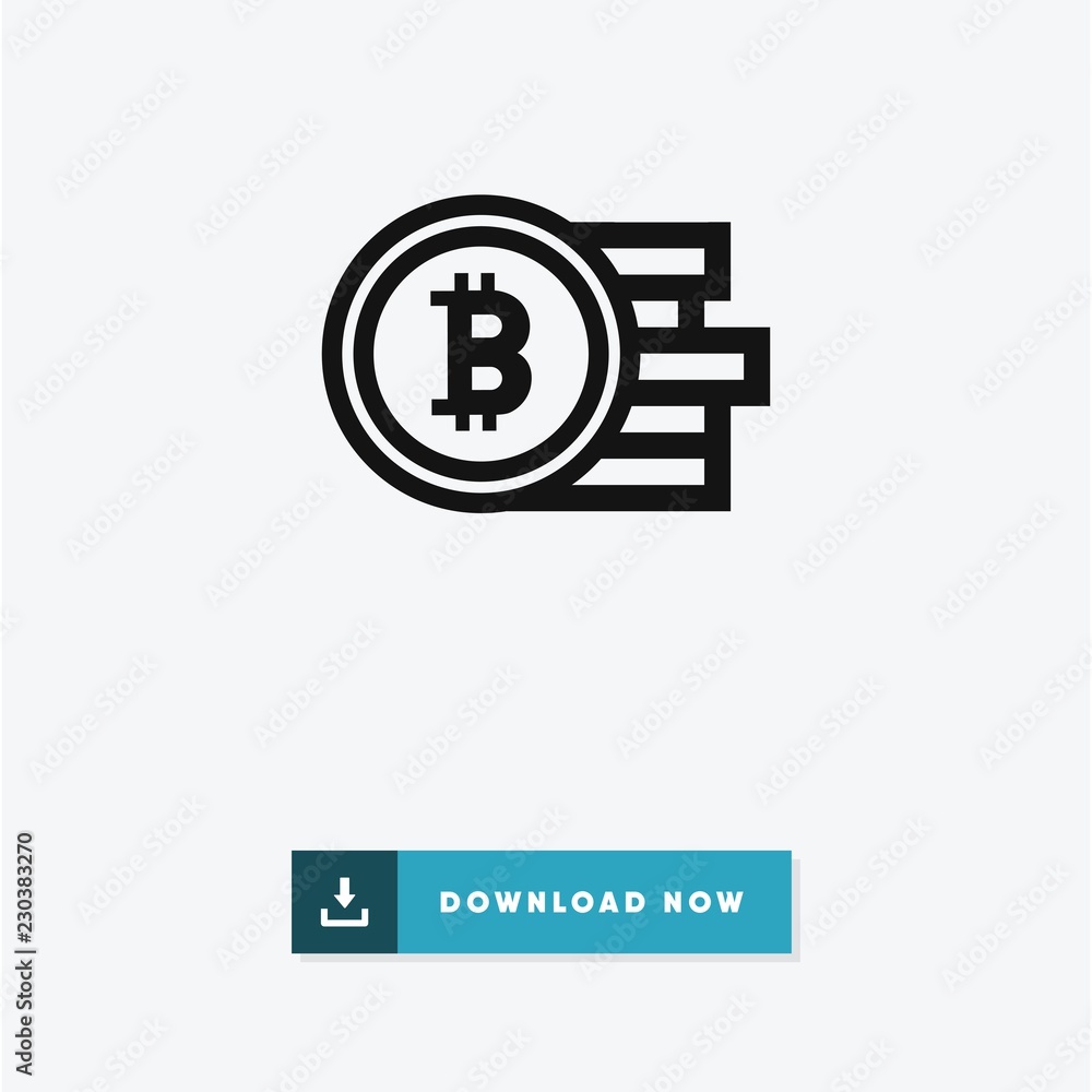 Bitcoin vector icon
