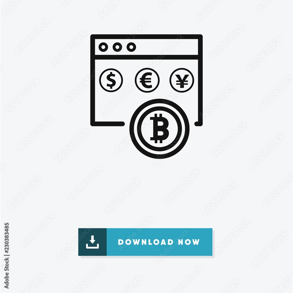 Bitcoin vector icon Bitcoin vector icon
