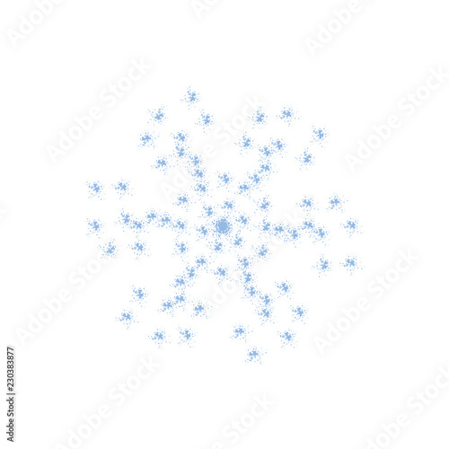 Snowflake Grainy Isolated