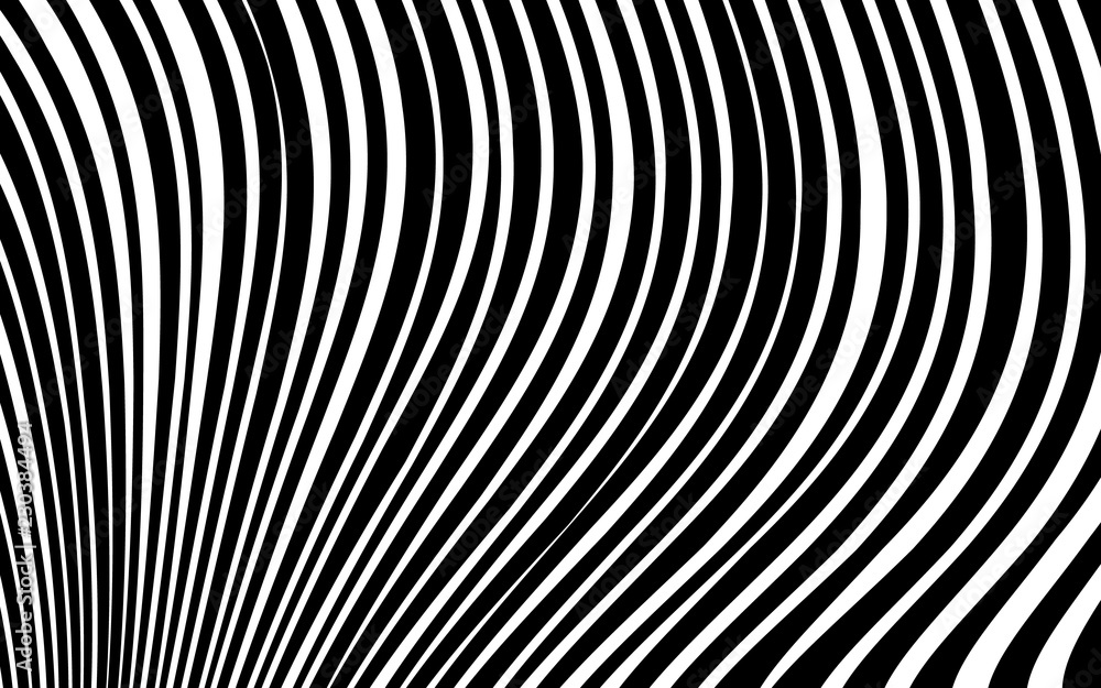 Abstract Warped Black and White Lines Background Abstract Warped Black and White Lines Background