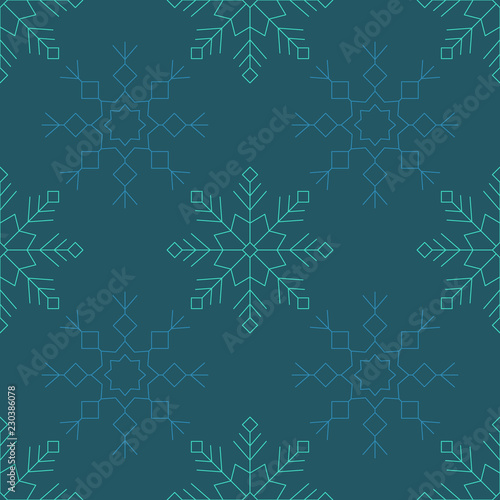 Seamless pattern with snowflakes for your design