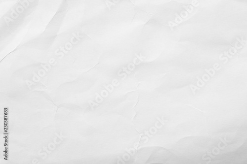 Texture of old white crumpled paper cardboard for background 