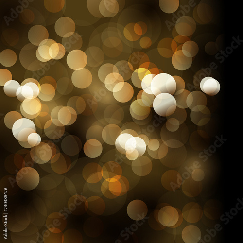 Blurred defocus lights. Vector background. - Illustration