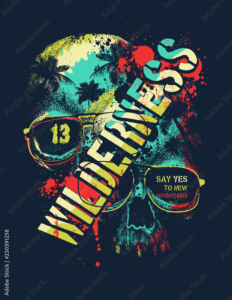 Fototapeta premium Vintage urban typography t-shirt graphics