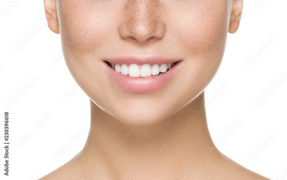 Woman lips chin neck beautiful skin age care Woman lips chin neck beautiful skin age care