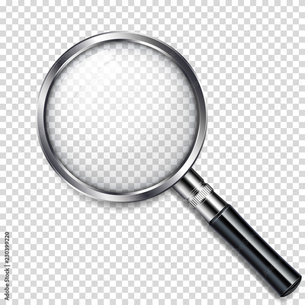 realistic transparent magnifying glass realistic transparent magnifying glass