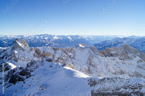 View from Säntis in the swiss alps © 13threephotography