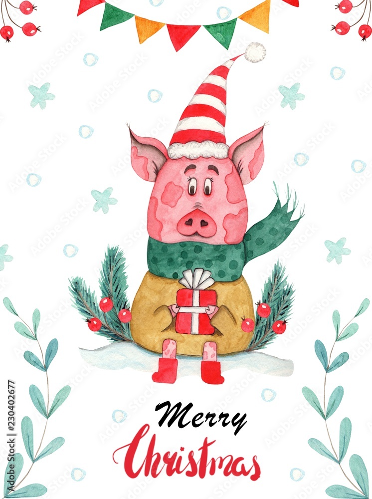 Christmas Winter Greeting Card