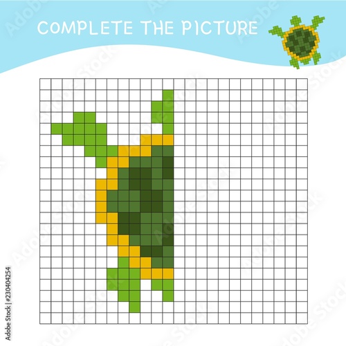 Educational game for children. Learning symmetry for toddlers and kids.