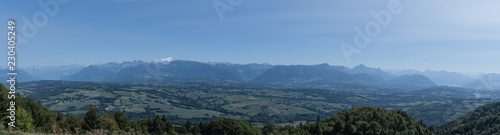 Panorama du plateau du Salève