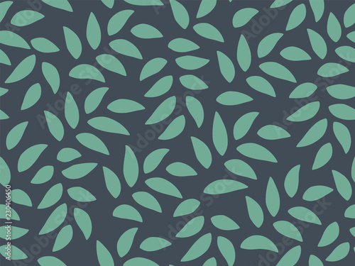 Leaves Pattern. Endless Background. Seamless