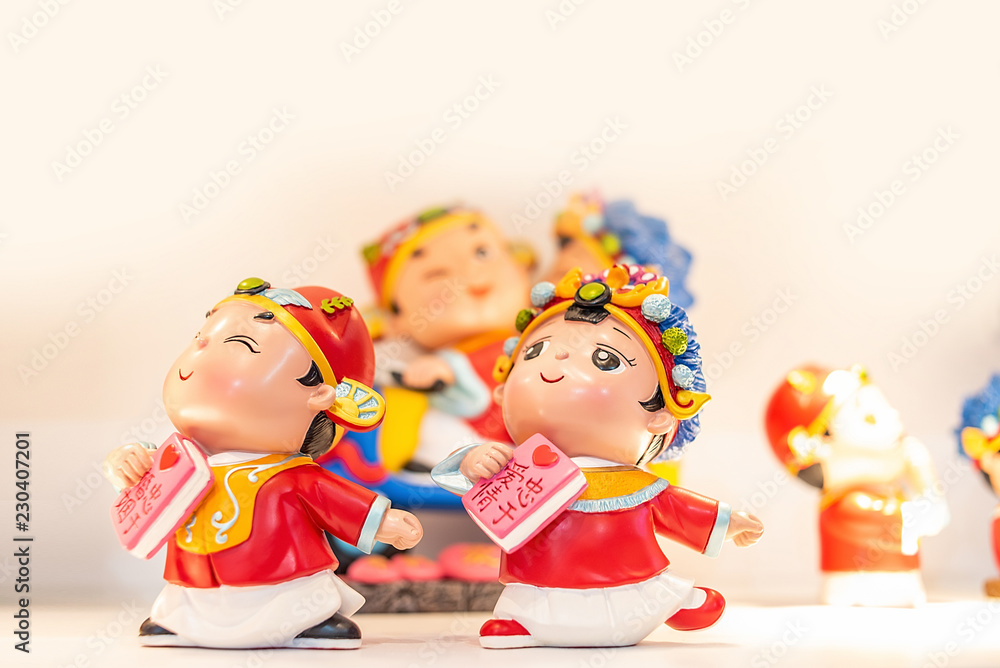 Romantic cute Chinese traditional groom bride doll Romantic cute Chinese traditional groom bride doll