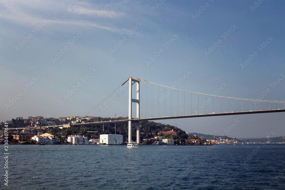 View of Bosphorus bridge and European side of Istanbul. View of Bosphorus bridge and European side of Istanbul.