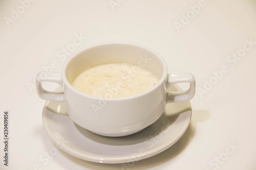 cream soups in white