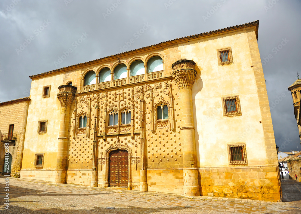 Palace of Jabalquinto in Baeza. Renaissance city in the province of Jaen. World Heritage by Unesco. Andalucia, Spain