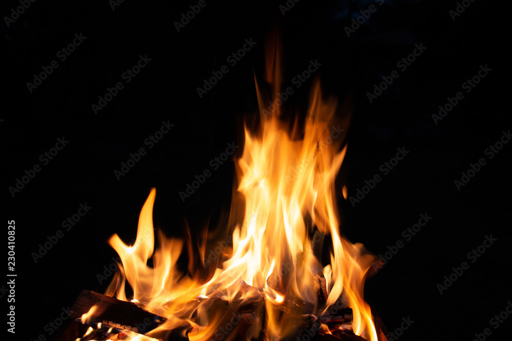 Close up photography of flames on black background Close up photography of flames on black background