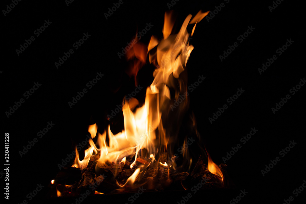 Close up photography of flames on black background Close up photography of flames on black background