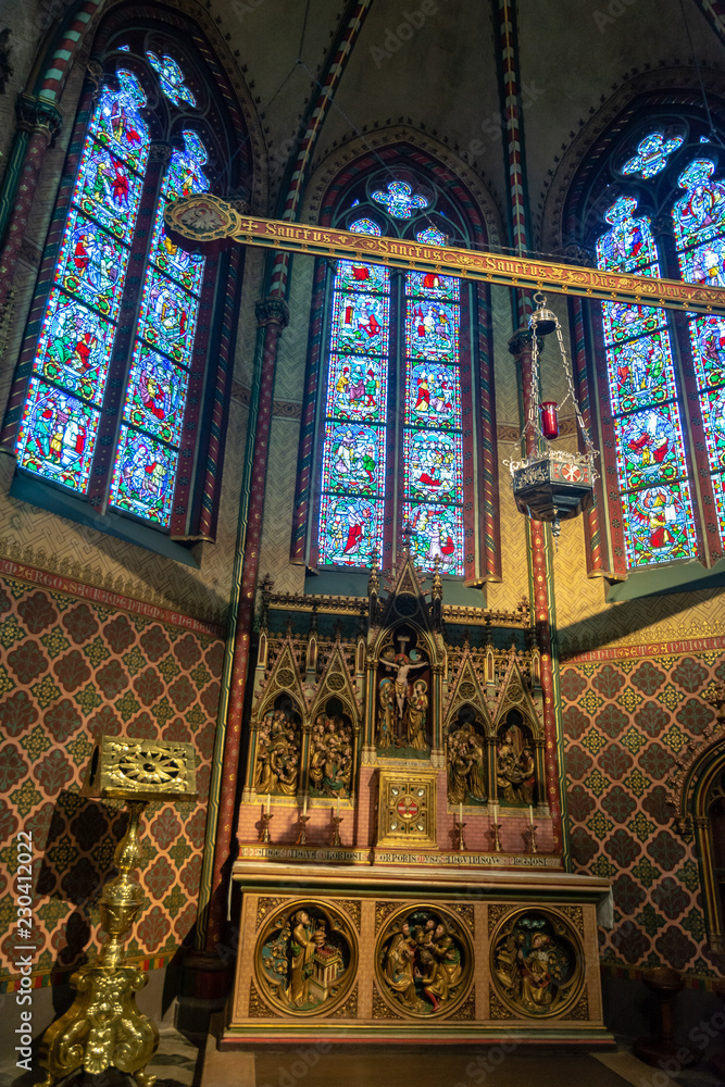 Inside the Church of Our Lady in Bruges, Belgium