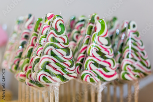 Christmas tree candy. The approach of the holiday of the new year and Christmas © jollier_