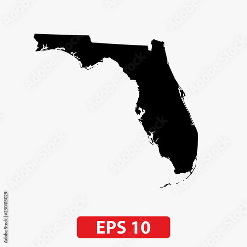 Map of Miami. Vector