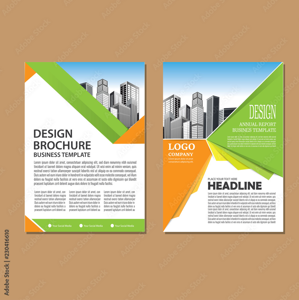 Brochure template layout, cover design annual report, magazine, flyer or booklet in A4 with blue geometric shapes on polygonal background Brochure template layout, cover design annual report, magazine, flyer or booklet in A4 with blue geometric shapes on polygonal background