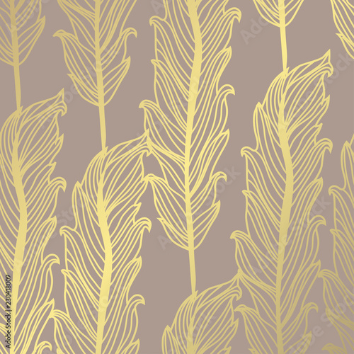 golden floral pattern