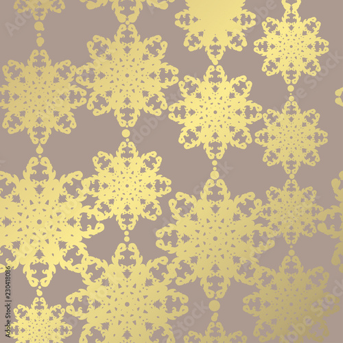 golden floral pattern