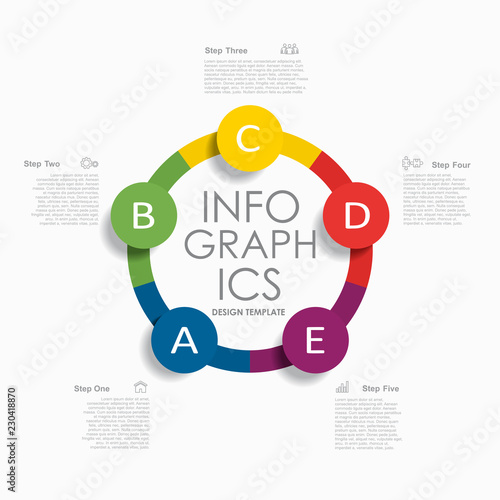 Infographic design template with place for your data. Vector illustration.