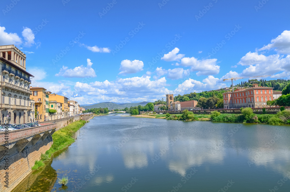 Fototapeta premium Florence, Italy. Michelangelo park up on the hill.