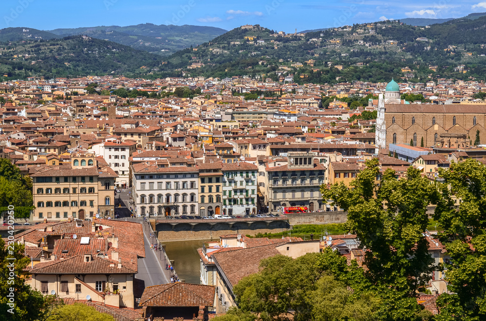 Obraz premium View at Florence from Bardini Gardens