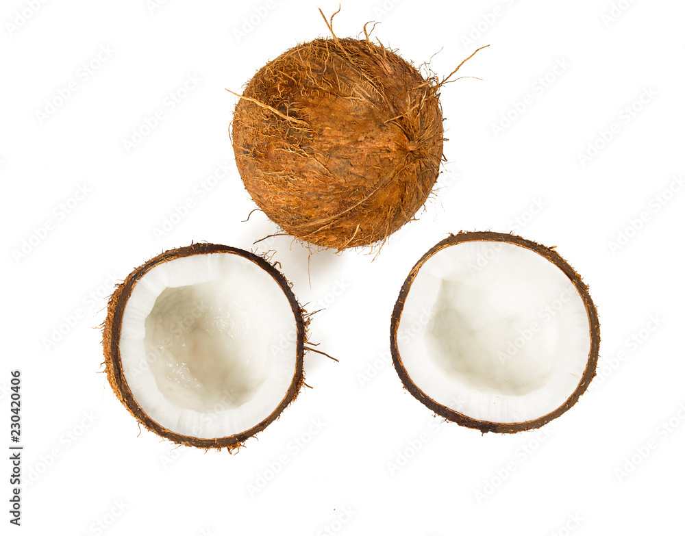 coconut isolated on white coconut isolated on white