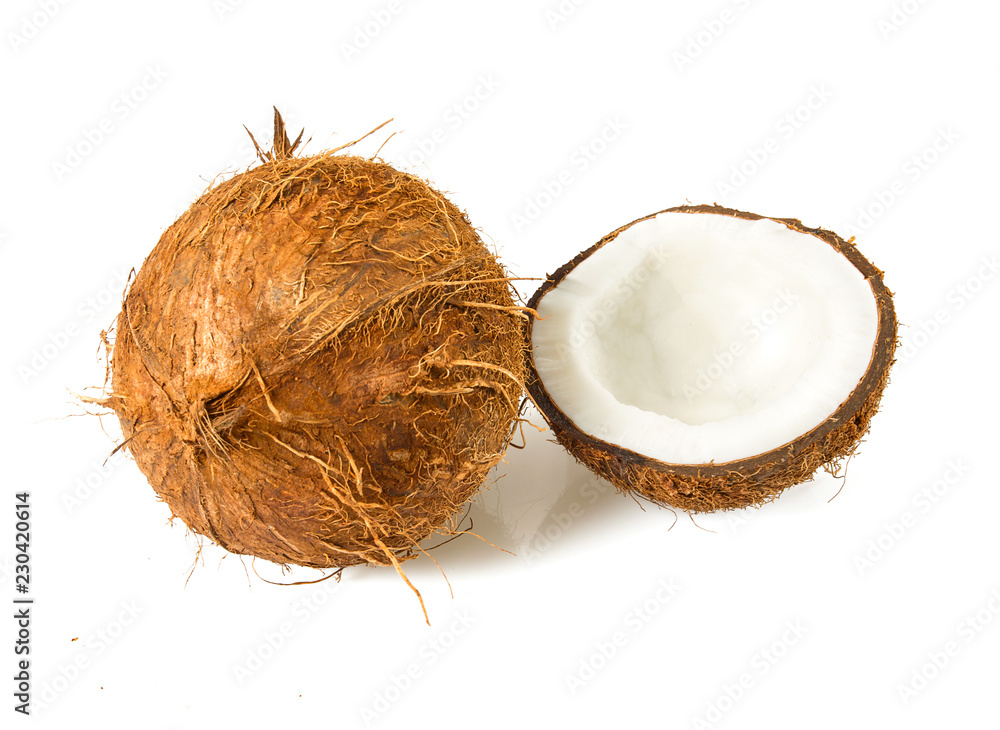 coconut isolated on white coconut isolated on white