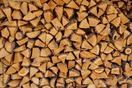 a stack of firewood