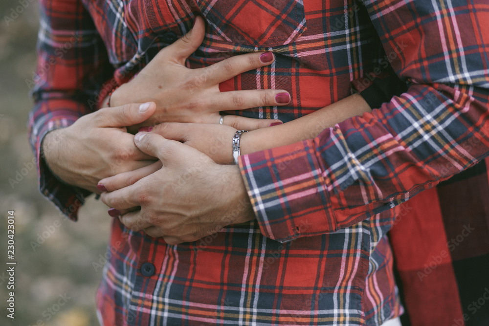 couple in a field