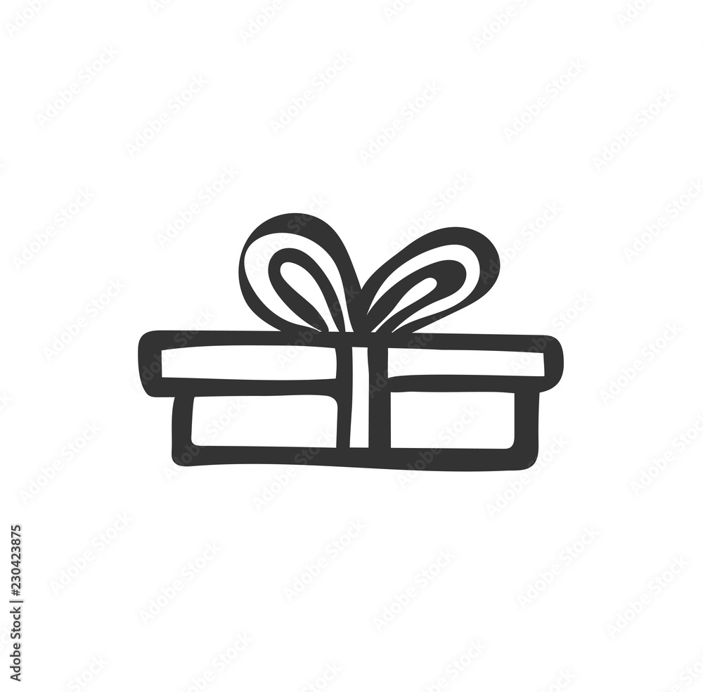 How to draw a gift box  Easy drawings 