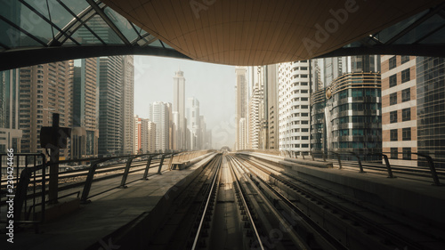 Photography View from first railway carriage