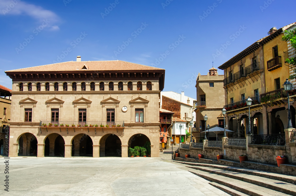 Poble Espanyol (traditional architectural complex) in Barcelona, Spain