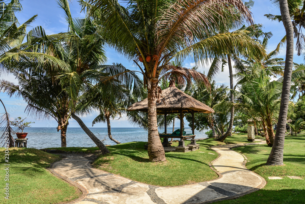 Pavilion near sea