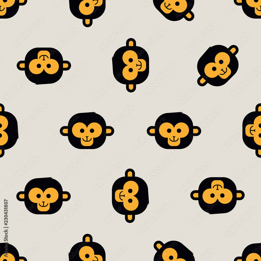 seamless monkey pattern seamless monkey pattern