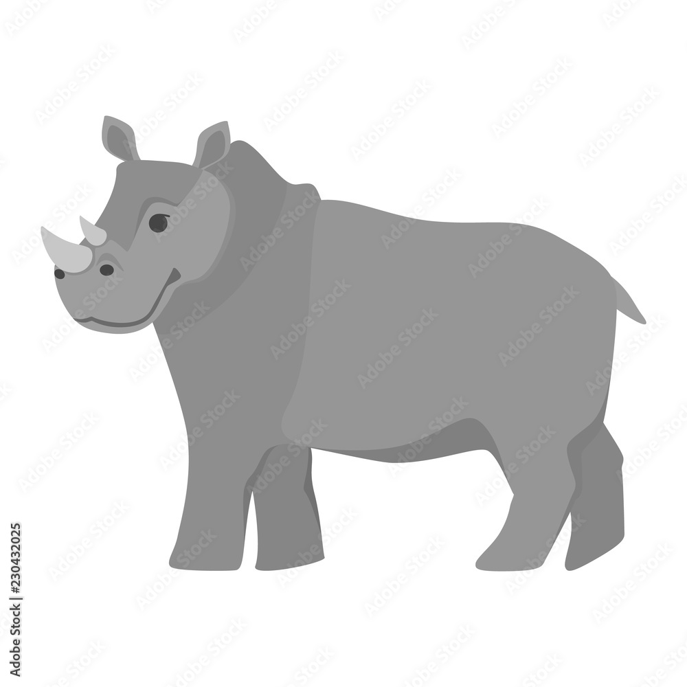 Rhino animal from the Africa. African wildlife