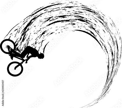 man doing bike trick