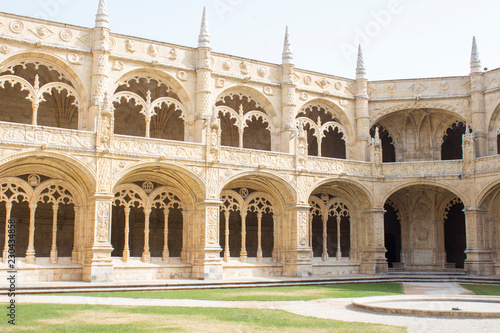 Jeronimos Monastery or Hieronymites Monastery in Lisbon, Portugal
