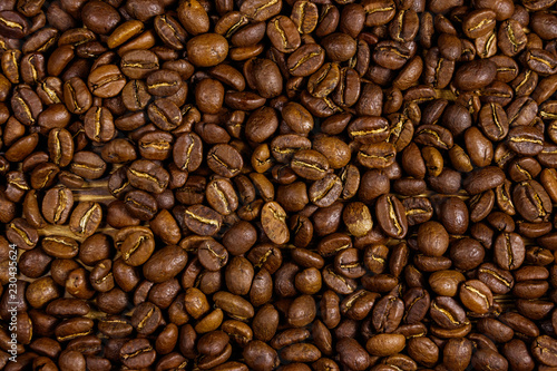 Background of the roasted coffee beans