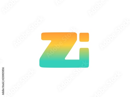 ZI Initial Logo for your startup venture