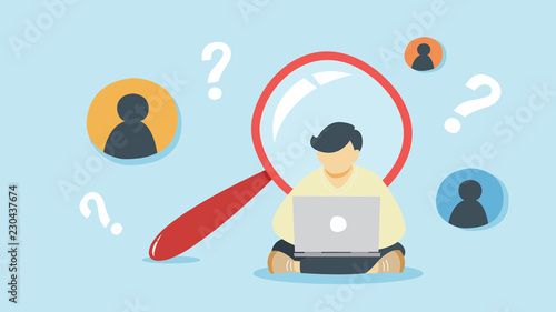 KYC or know your customer concept. Idea of business