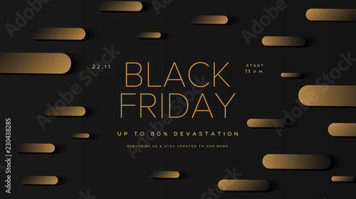 Black Friday modern promotion square web banner for social media mobile apps. Elegant sale and discount promo backgrounds with abstract pattern. Email ad newsletter layouts.