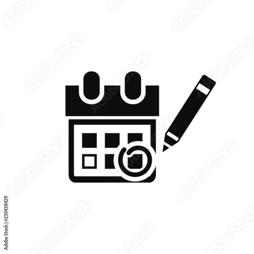 Calendar marking that important date icon vector illustration eps10. Isolated badge for website or app - stock infographics